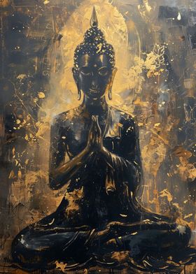 Buddha Gold and Black