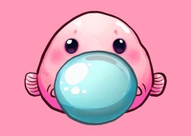 Funny Blobfish Bubble Gum