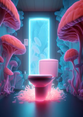 Toilet cyberpunk Neon