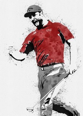 Jon Rahm painting