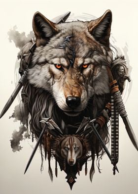 native american wolf