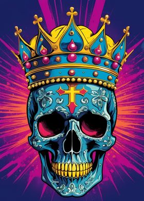 Pop Art Skull King