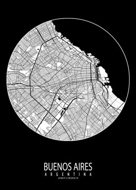 Buenos Aires Map Full Moon