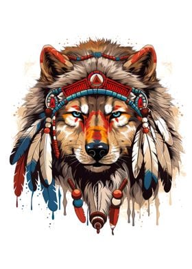 native american wolf