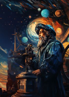 Galileo Galilei Observing