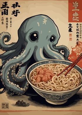 Japanese Octopus Ramen