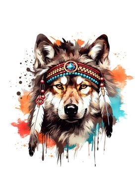 native american wolf