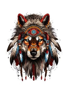 native american wolf