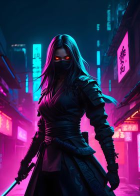 Woman Fighters neon