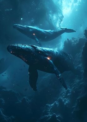 Celestial Whale in galaxy