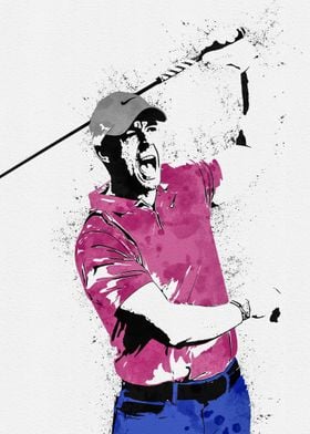Rory McIlroy Painting