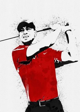 Tiger Woods Painting