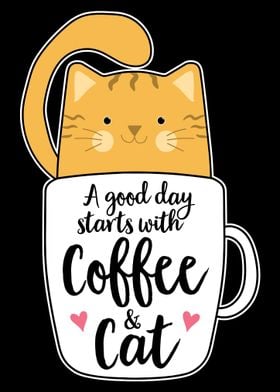 Funny Cat Coffee Mug Art