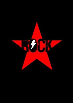 Rock Star on black