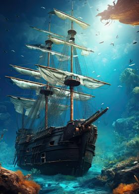 Sunken Pirate Ship