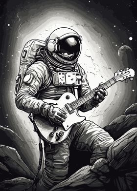 Astronaut Space Guitarist