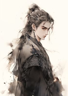 handsome  dark Samurai
