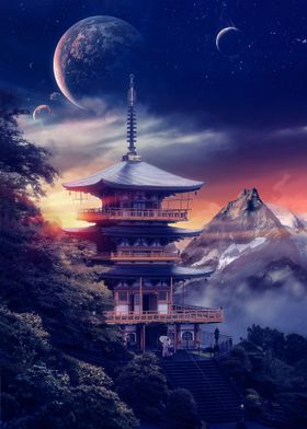 Celestial Japanese Temple