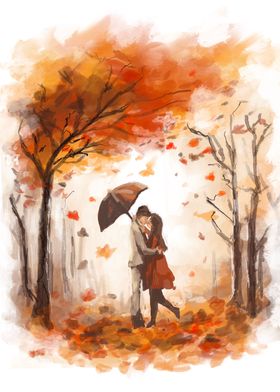 A stolen kiss in Autumn