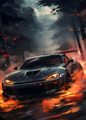 car of fire