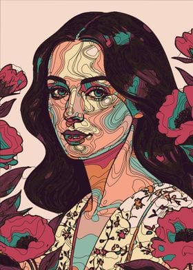 Floral Woman Portrait 14