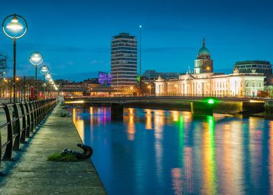 Nightfall in Dublin