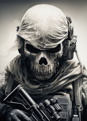 Ghost Soldier Skeleton