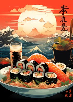 Sunset Sushi Delight