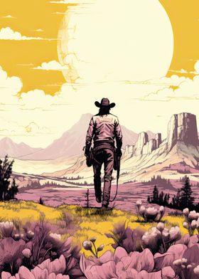 cowboy in the desert
