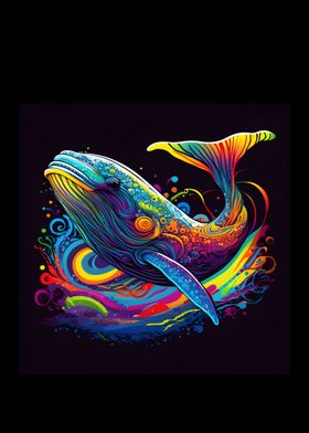 Colorful whale
