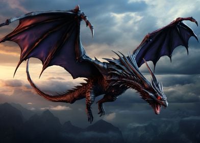 Awesome Flying Dragon Art