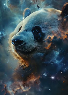 Cosmic Nebula Panda