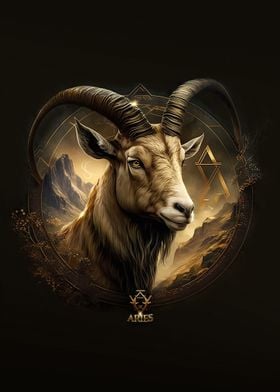 Aries Zodiac Ram Goat