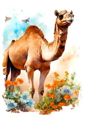 Camel Flower Gift
