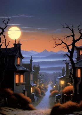 Cozy Halloween Town