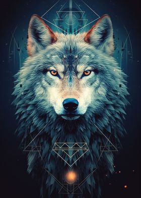 Boho Spirit Wolf
