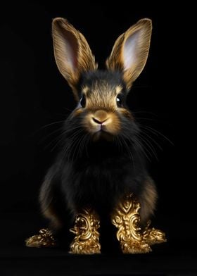 Rabbit Gold Animal