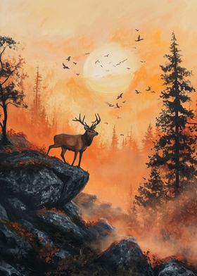 Sun Kissed Glade Deer