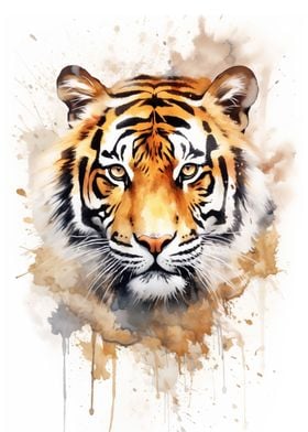 Tiger Watercolor