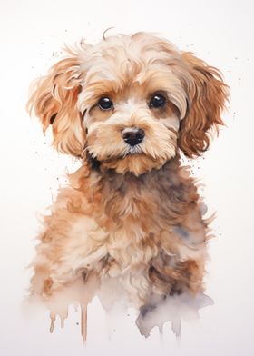 Cockapoo portrait