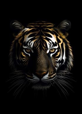 Tiger Dark Gold Animal