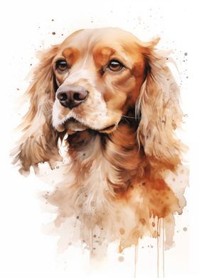 Cocker spaniel dog