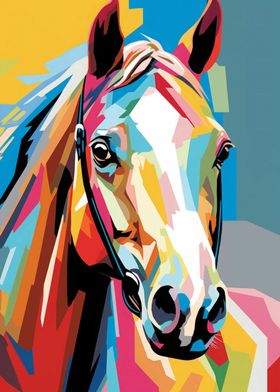 Horse Animal Popart