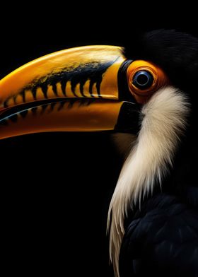 Gold Toucan Bird