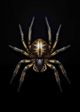 Dark Gold Spider Animal