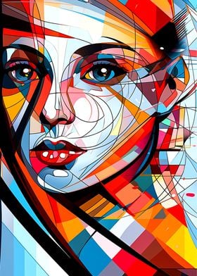 Abstract Woman Face