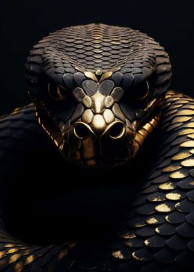 Gold Snake Animal