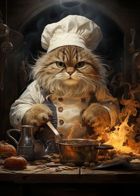 cooking cat