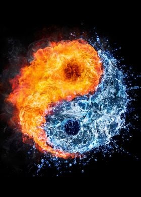 Yin and Yang Fire and Wate