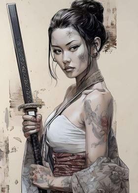 samurai painting